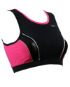 Carla crop top in berry/ black