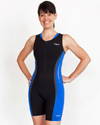 Olympus Trisuit in Black/ Blue Persia
