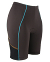 Sandy tri shorts in chocolate/ sea green