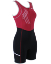 Victoria trisuit in dark red/ black