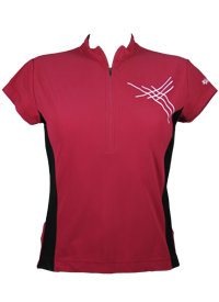 Erika technical jersey in dark red