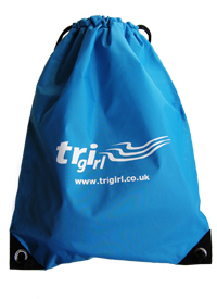 Trigirl drawstring bag in ocean
